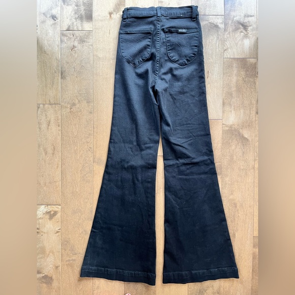 ROLLAS East Coast Flare Jeans Black - Picture 3 of 8